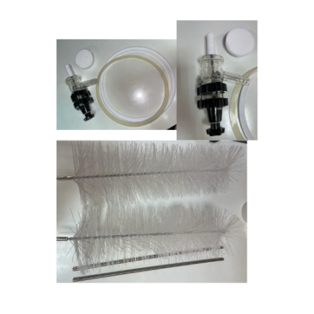 Reactor 50 litros borosilicato con accesorios y camisa refrigerante