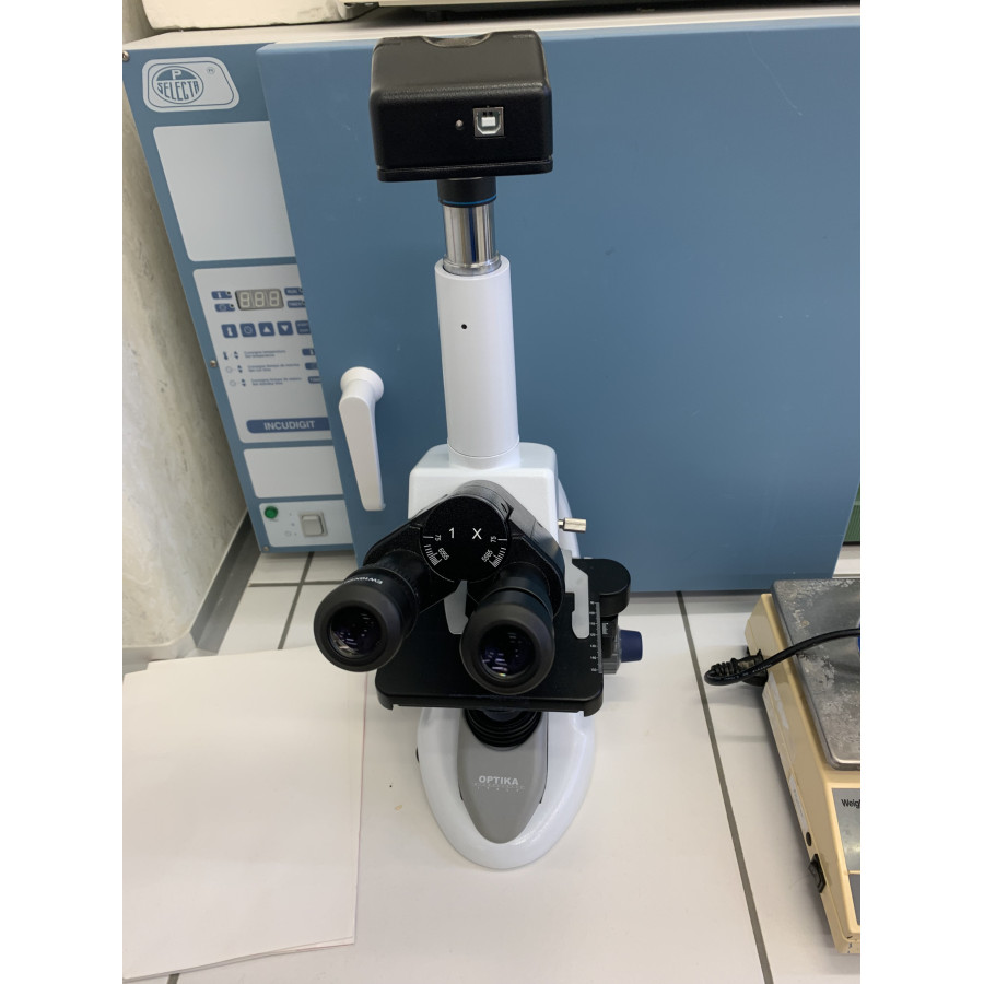 Microscopio Trinocular Profesional OPTIKA + Cámara